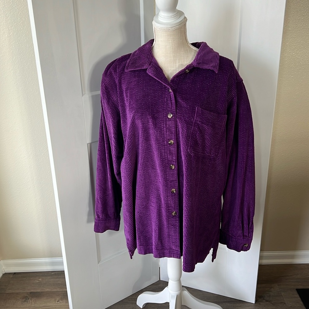 L.L.Bean Purple Shacket